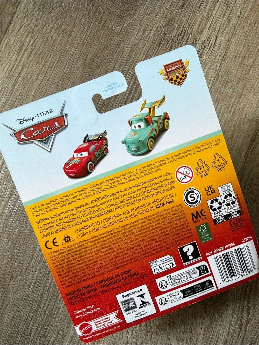 Disney Pixar Cars Mater Race to celebrate 1:55 scale